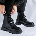 Interneto įžymybė britų stiliaus juodi vyri&scaron;ki įrankiai, apvali galva, vyri&scaron;kos pėdos Martin Boots 3315-R 38 ruda