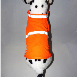 &Scaron;uo Atspindinti Saugos Liemenė Fluorescuojanti Didelio Matomumo &Scaron;unų Drabužiai &Scaron;viesūs Naminių Gyvūnų Drabužiai Mažiems Vidutiniams Dideliems &Scaron;unims. S oranžinė