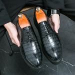 Mada Madingi verslo kasdienio stiliaus vyri&scaron;ki odiniai batai storu padu vestuvių vakarėliui verslo aprangai lauko kelionėms universalūs vyri&scaron;ki batai 44 juoda