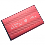 Aliuminio lydinio 2,5 colio HDD dėklas USB 2.0 į SATA i&scaron;orinis kietojo disko korpusas 2,5 HDD SSD mobiliojo kietojo disko dėklas dėžutė oranžinė