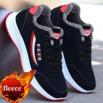 Žieminiai medvilniniai batai Vyri&scaron;ki sportiniai batai lauke sniego pliu&scaron;iniai storos medvilnės batai lauko kelionėms laisvalaikio batai 43 raudona