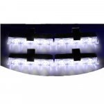 4 * 4 LED automatiniai blyksniai policijos žibintai cigarečių grotelių įspėjamoji lemputė 12 V motociklo gaisrininko blykstė Fso žibintuvėlis Automobilių priedai