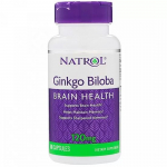 Natrol- Ginkgo Biloba, 120 mg, 60 kapsulių.