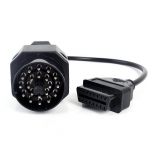 OBD OBD II adapteris, skirtas BMW 20 PIN prie OBD2 16 PIN moteri&scaron;kos jungties e36 e39 X5 Z3 juoda