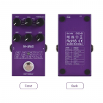 M-VAVE ELEMENTAL Delay Gitaros Efektų Pedalas TIME/9 Delay Efektų Tipas/FEEDBACK/MIX/PARAM/MOD Rankenėlė DC 9V 6.35mm Gitaros Pedalas violetinė