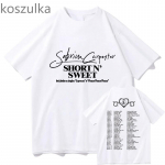 Sabrina Carpenter Short n' Sweet mar&scaron;kinėliai Albumas Tour Crewneck Please Please Please Short Sleeve Tee Unisex Moterų mados gatvės drabužiai S
