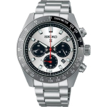 Seiko vyrų SBDL095 (PROSPEX SPEEDTIMER Saulės chronografas) Apvalus laikrodis sidabrinis nerūdijantis