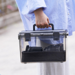 Organizer Bins for Storage Solutions in Bedroom and Pantry Clear Lid