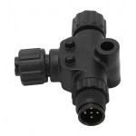 skirta NMEA 2000 T jungtis 3 prievadas 5 kontaktų M12 sriegis IP67 atsparus vandeniui, skirtas Garmin tinklams juoda