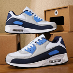 2024 m. pavasario ir rudens nauji sportiniai balti bateliai lengvi, kvėpuojantys ir patogūs vyri&scaron;ki porų mados oro pagalvės vyri&scaron;ki batai 41 mėlyna