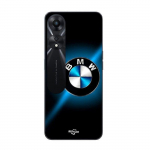 Coque pour Oppo A78 5G Logo BMW noir et bleu brillant Maniacase juoda