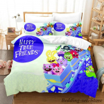 Happy Tree Friends Patalynės Komplektas Viengulis Twin Pilnas Queen King Dydžio Lovos Komplektas Suaugusiems Vaikų Miegamojo Antklodės Užvalkalų Rinkiniai Anime AU Double 180x210cm