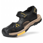 2024 Nauji lauko odiniai vyri&scaron;ki sandalai Auk&scaron;tos kokybės vasariniai neslystantys paplūdimio batai Sportbačiai Vyrams Ėjimo Žygiai Kalnų turizmas Kelioniniai batai 38 tamsiai ruda spalva