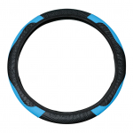 38cm Automobilio Vairaračio Gaubtas PU Oda Neslystantis Universalus Elastingas Patogus &Scaron;velnus skirtas mėlyna/juoda