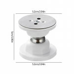 Nerūdijančio plieno durelių stabdymo magnetinis durų kam&scaron;čio laikiklis, apsaugantis nuo susidūrimo, vėjui atsparus durų stabdys, laisvai perforuojamas durų siurbimas balta