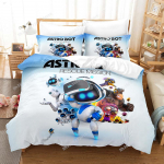 ASTRO BOT patalynės komplektas Viengulis Twin Pilnas Karalienės Karaliaus Dydžio Lovos Komplektas Suaugusiems Vaikams Miegamojo Antklodės Užvalkalų Rinkiniai 3D Spausdinimo Anime Paklodė S EU Double(200x200cm)