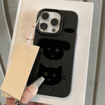 Oda primenantis telefono dėklas iPhone 11 13 16 Pro Max iPhone XR XS Max 14 15 Pro Max 12 13 Pro Max 16 Plus 13 Pro 14 Pro, animacinis, dažytas, makarono spalvų iPhone 16 Pro Max rožinė