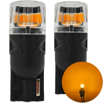 2 vnt W5W LED T10 12V Canbus 450lm stiprus oranžinis visureigis ry&scaron;kiai oranžinė spalva