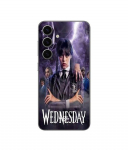 Coque - Maniacase - Samsung Galaxy S25 Plus - Silicone - Noir - Mercredi Adams