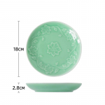 Kūrybinga reljefinė gėlė Keraminė lėk&scaron;tė Auk&scaron;tos klasės kini&scaron;ko stiliaus valgomojo lėk&scaron;tės Skanūs patiekalai Salotų lėk&scaron;tė I&scaron;skirtiniai namų stalo indai