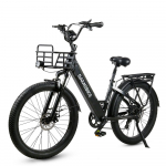 Samebike RS-A01 Plus Electric Bike 750W Motor 48V 14Ah Battery 26*3.0 &rdquo; inch Fat Tire Step-thru City Commuter Ebike juoda