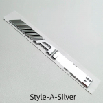 3D ABS Am/g logotipo emblemos raidės Automobilio bagažinės ženklelio lipdukų priedai AMG-Style-A（Silver）
