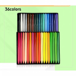 6/12/24/36 Spalvų Ne&scaron;varinančios rankų plastikinės kreidelės, i&scaron;trinamos pie&scaron;imo priemonės, trikampės vaiki&scaron;kos va&scaron;ko kreidelės, grafičio aliejinė lazdelė 36 Colors