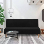 Aksominis tampus sulankstomas sofos-lovos užvalkalas futono užvalkalai elastingas užvalkalas baldų apsauga povo mėlyna spalva