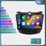 Ossuret Carplay AI balsu Android automobilio radijas GPS navigacija Honda ACCORD 7 2003 - 2007 Multimedia RDS BT USB DVR AHD kamera I&scaron;manusis ekranas P2CP 4Core 2G 32G