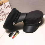 Odinė karinė kepurė Jūreivio skrybėlės plok&scaron;čios vir&scaron;aus kapitono kepuraitė Kelioninė kariūnų kepurė 1pcs