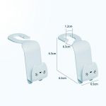 2 vnt. Kūrybingas automobilio kabliukas Mielas katinas Automobilinės sėdynės pakabos kabliukai Aksesuarai už sėdynės Organizatorius Kabliukas Kre&scaron;iai Drabužiai Smulkmenų pakabos spaustukas rožinė