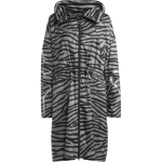Adidas Stella McCartney su gobtuvu Madinga Patogi Parka Moteri&scaron;kas vir&scaron;utinis drabužis Balandžių pilka GU1609 XS