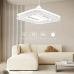 LED Spiralinė Kvadratinė Kristalinė Lubinė Lempa Diameter -18 cm