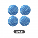 4 vnt. TPR džiovyklės kamuoliukai, daugkartinio naudojimo skalbinių kamuoliukai, skalbimo ma&scaron;inos džiovinimo audinių mink&scaron;tiklio kamuoliukai, skirti namų drabužių valymo įrankiams, priedai