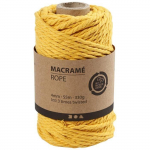 Corde pour Macram&eacute; 4 mm - 55 m - Plusieurs couleurs disponibles Jaune