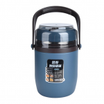 304 nerūdijančio plieno izoliuotas maisto indas daugiasluoksnis nepralaidus sukraunamas termosas pietų dėžutė 2L dangaus mėlyna spalva