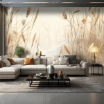 Foto tapetai Kaimas Nendrių Peizažas Sieniniai paveikslai Svetainė TV Sofa Studija Fono Sieniniai paveikslai 200 cm(W) x 140 cm(H)