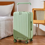 Nemokamas pristatymas: 20 colių ir 24 colių priekyje atidaromi daugiafunkciniai vežimėliai-lagaminai su plačiomis rankenomis 20-inch