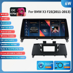 Hizpo 4G LTE 10.25 A&scaron;tuonių branduolių 2 Din Automobilinis multimedijos grotuvas GPS navigacija Palaiko DSP Carplay Android Auto BMW X3 F25(2011&ndash;2013 m)CIC Bluetooth RDS 6W 6G 64G AI