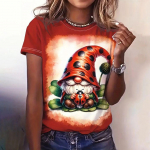 Vintažiniai mar&scaron;kinėliai su spauda moterims vasarai apvaliu kaklu animacinis pastatas kasdieniai laisvi 3D mar&scaron;kinėliai eleganti&scaron;ki dideli trumpomis rankovėmis Y2k vir&scaron;ūnės S