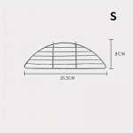 1 vnt. kepsninės grotelės, kempingo, maisto gaminimo, kepimo tinklelis, nerūdijančio plieno au&scaron;inimo stovas, vielinis tinklelis, tortų, maisto stovas, maisto gaminimo ant ugnies grotelės, vidaus ir lauko kepsninės grotelės