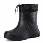 Vyri&scaron;ki lietaus batai Žieminiai &scaron;ilti guminiai lietaus batai Lauko vandeniui atsparūs darbo batai vyrams Neslystantys žvejybos batai Botas Lluvia Hombre 41 juoda