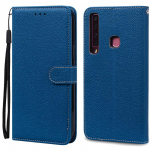A9 2018 dėklas Samsung Galaxy A9 2018 dėklas atverčiamas piniginės dangtelis odinis dėklas Samsung A9 2018 A920F A920 GalaxyA9 dangtelis For Galaxy A9 2018 tamsiai mėlyna spalva