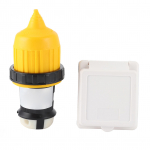 3 vnt. 30 AMP RV maitinimo įvado rinkinys Laido galo jungtis Twist Lock JAV ki&scaron;tukas su vandeniui atspariu dangteliu
