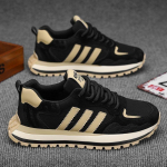 Pavasariniai ir vasariniai kasdieniai batai, madingi tėčio batai, neslystantys, lengvi, madingi, universalūs vyri&scaron;ki batai, populiarūs studentų sportiniai batai 40 juoda