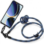 Apsauginis dėklas - BOOLING - Samsung Galaxy A56 5G - Atsparus smūgiams - Nuimamas dirželis - Auk&scaron;tos kokybės silikonas mėlyna