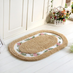 50 * 80 cm pastoracinio stiliaus neslidus vandenį sugeriantis grindų kilimėlis vonios kambariui 50*80cm auksas