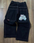 Unisex Y2K Baggy džinsai vyrams Harajuku 2000-ųjų vintažiniai siuvinėti džinsai hip hopo gatvės drabužiai moterims kasdieniai plataus kirpimo džinsai XL