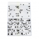 300 vnt. 10 dydžių laikrodžių karūnėlių O žiedai Laikrodžių karūnėlių vandeniui atsparūs sandarikliai Didelio tikslumo laikrodžių karūnėlių O žiedai