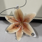 I&scaron;skirtinis Phalaenopsis orchidėjos lelijos raktų pakabukas kūrybingas simuliuotas gėlės krep&scaron;io pakabukas madingi kuprinės dekoravimo aksesuarai dovanos A18